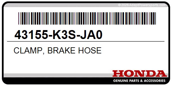 Honda 43155-K3S-JA0 Clamp, Brake Hose