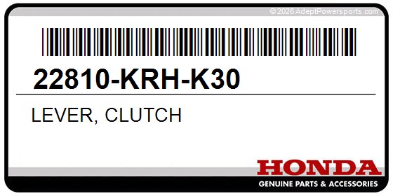Honda 22810-KRH-K30 Lever, Clutch