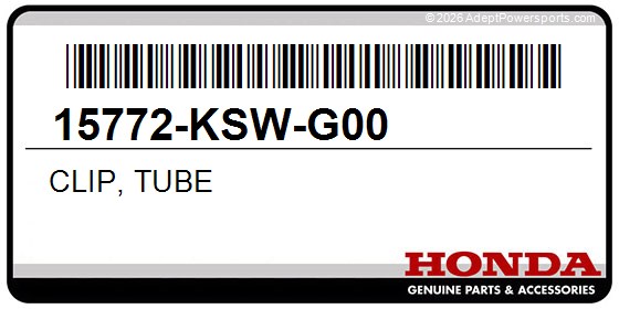 Honda 15772-KSW-G00 Clip, Tube