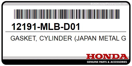 Honda 12191-MLB-D01 Gasket, Cylinder (Japan Metal Gasket)