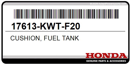 Honda 17613-KWT-F20 Cushion, Fuel Tank