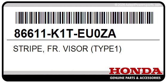 Honda 86611-K1T-EU0ZA Stripe, Fr. Visor (Type1)