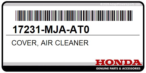 Honda 17231-MJA-AT0 Cover, Air Cleaner