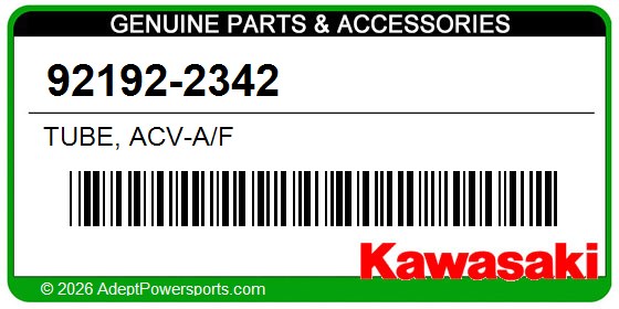 Kawasaki 92192-2342 Tube, Acv-A/F
