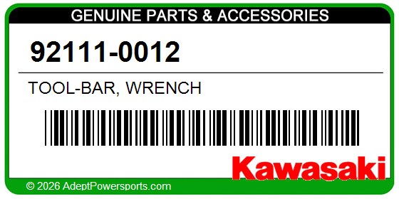Kawasaki 92111-0012 Tool-Bar, Wrench