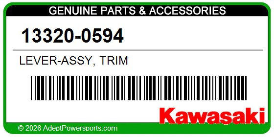 Kawasaki 13320-0594 Lever-Assy, Trim