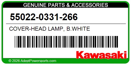 Kawasaki 55022-0331-266 Cover-Head Lamp, B.White