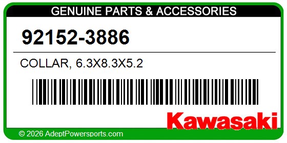 Kawasaki 92152-3886 Collar, 6.3X8.3X5.2