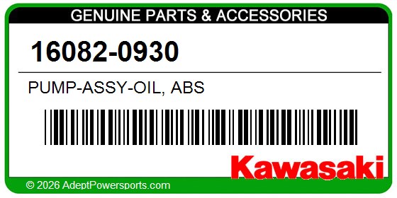 Kawasaki 16082-0930 Pump-Assy-Oil, Abs