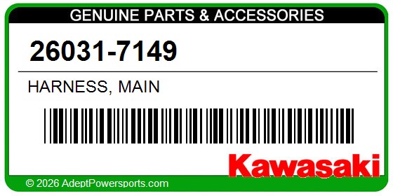 Kawasaki 26031-7149 Harness, Main