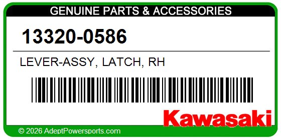 Kawasaki 13320-0586 Lever-Assy, Latch, Rh