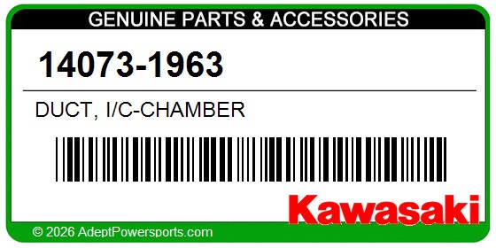 Kawasaki 14073-1963 Duct, I/C-Chamber
