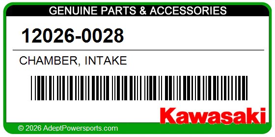 Kawasaki 12026-0028 Chamber, Intake