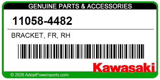 Kawasaki 11058-4482 Bracket, Fr, Rh