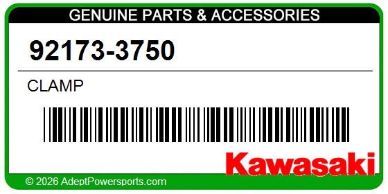 Kawasaki 92173-3750 Clamp