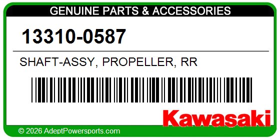 Kawasaki 13310-0587 Shaft-Assy, Propeller, Rr