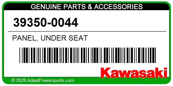 Kawasaki 39350-0044 Panel, Under Seat