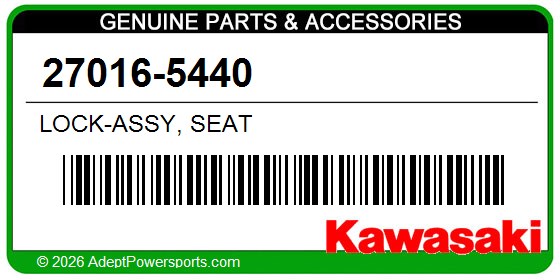 Kawasaki 27016-5440 Lock-Assy, Seat