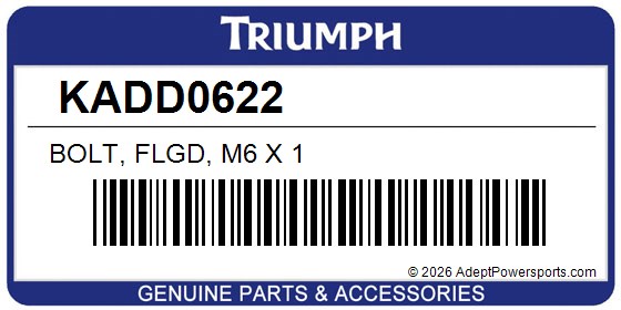 Triumph KADD0622 Bolt, Flgd, M6 X 1