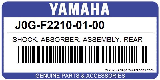 Yamaha J0G-F2210-01-00 Shock, Absorber, Assembly, Rear