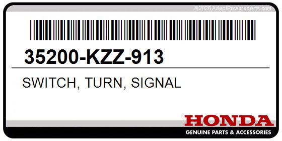 Honda 35200-KZZ-913 Switch, Turn, Signal