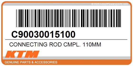 KTM C90030015100 Connecting Rod Cmpl. 110Mm
