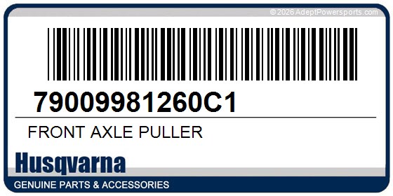 Husqvarna 79009981260C1 Front Axle Puller