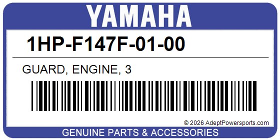 Yamaha 1HP-F147F-01-00 Guard, Engine, 3