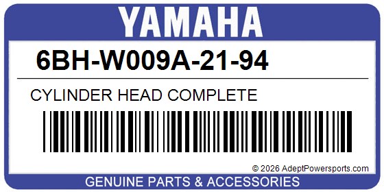 Yamaha 6BH-W009A-21-94 Cylinder Head Complete