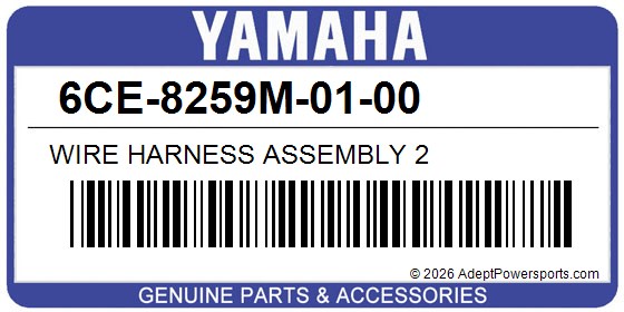 Yamaha 6CE-8259M-01-00 Wire Harness Assembly 2