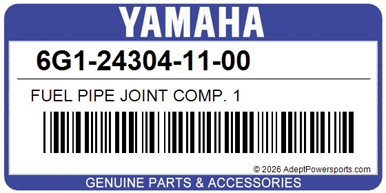 Yamaha 6G1-24304-11-00 Fuel Pipe Joint Comp. 1