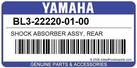 Yamaha BL3-22220-01-00 Shock Absorber Assy, Rear