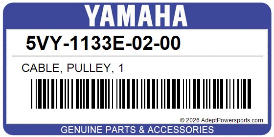 Yamaha 5VY-1133E-02-00 Cable, Pulley, 1