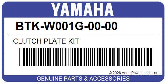 Yamaha BTK-W001G-00-00 Clutch Plate Kit
