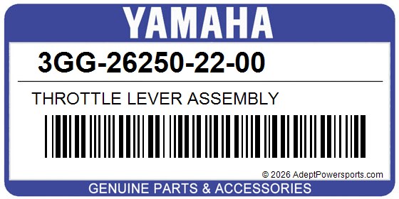 Yamaha 3GG-26250-22-00 Throttle Lever Assembly