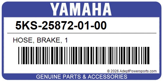 Yamaha 5KS-25872-01-00 Hose, Brake, 1