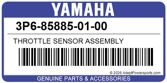 Yamaha 3P6-85885-01-00 Throttle Sensor Assembly