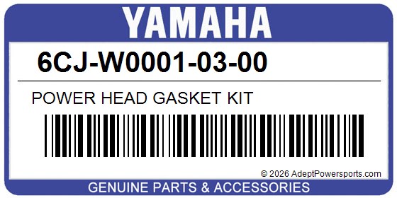 Yamaha 6CJ-W0001-03-00 Power Head Gasket Kit