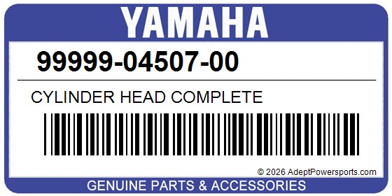 Yamaha 99999-04507-00 Cylinder Head Complete