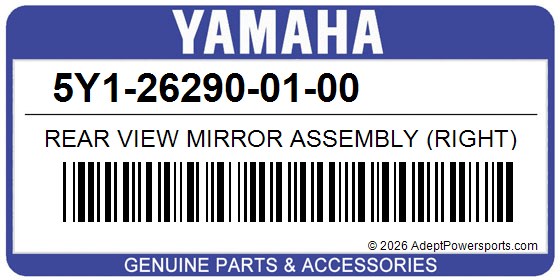 Yamaha 5Y1-26290-01-00 Rear View Mirror Assembly (Right)