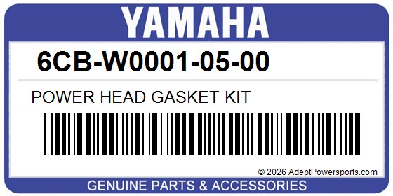 Yamaha 6CB-W0001-05-00 Power Head Gasket Kit