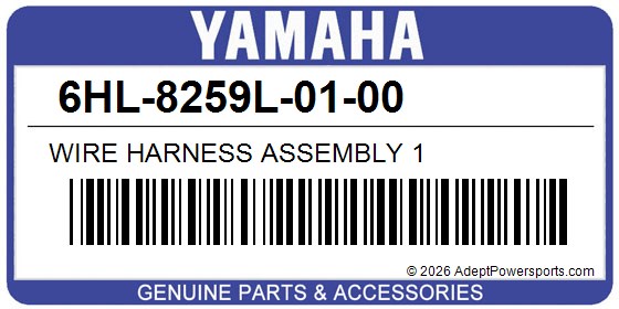 Yamaha 6HL-8259L-01-00 Wire Harness Assembly 1