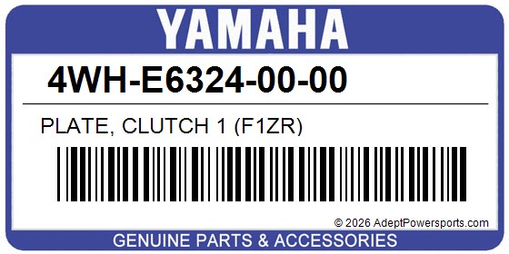 Yamaha 4WH-E6324-00-00 Plate, Clutch 1 (F1zr)