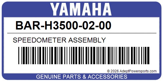 Yamaha BAR-H3500-02-00 Speedometer Assembly
