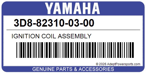 Yamaha 3D8-82310-03-00 Ignition Coil Assembly