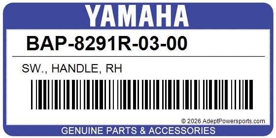 Yamaha BAP-8291R-03-00 Sw., Handle, Rh