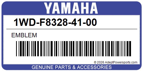 Yamaha 1WD-F8328-41-00 Emblem