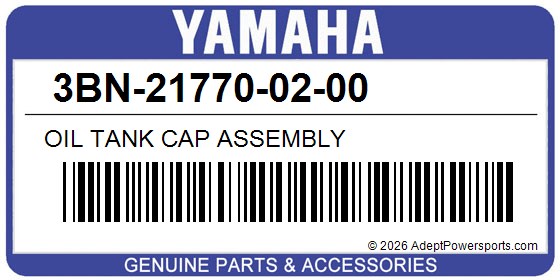 Yamaha 3BN-21770-02-00 Oil Tank Cap Assembly