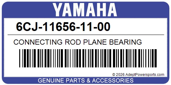 Yamaha 6CJ-11656-11-00 Connecting Rod Plane Bearing