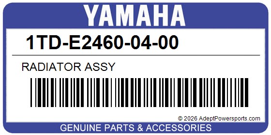 Yamaha 1TD-E2460-04-00 Radiator Assy